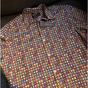 Cremieux long sleeve polka dot size S